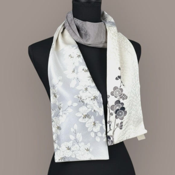 Handmade Antique Kimono Japanese Silk Scarf 63